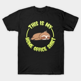 Home Office Sloth T-Shirt